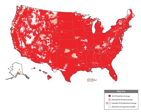 MAP Coverage Map For Consumer Cellular